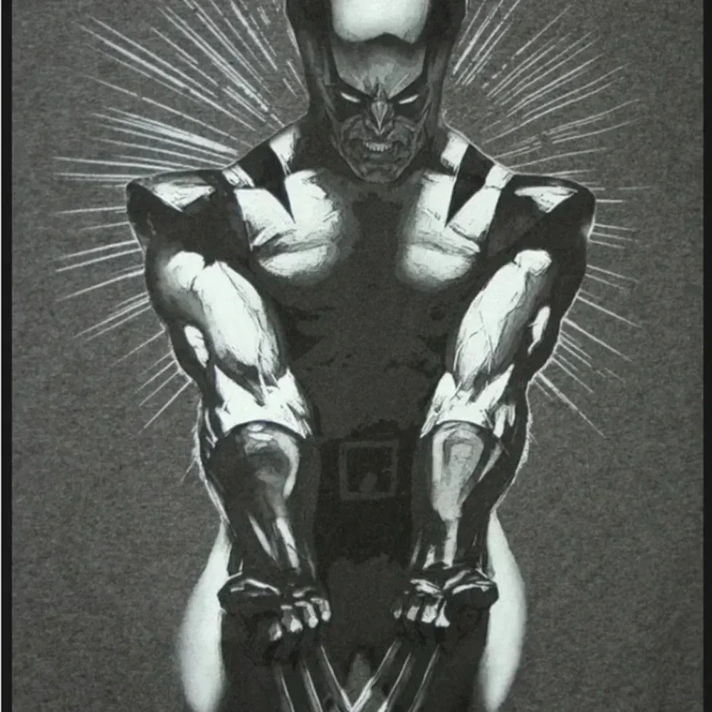 Marvel Comics Classic Wolverine Comics Gray T-Shirt medium